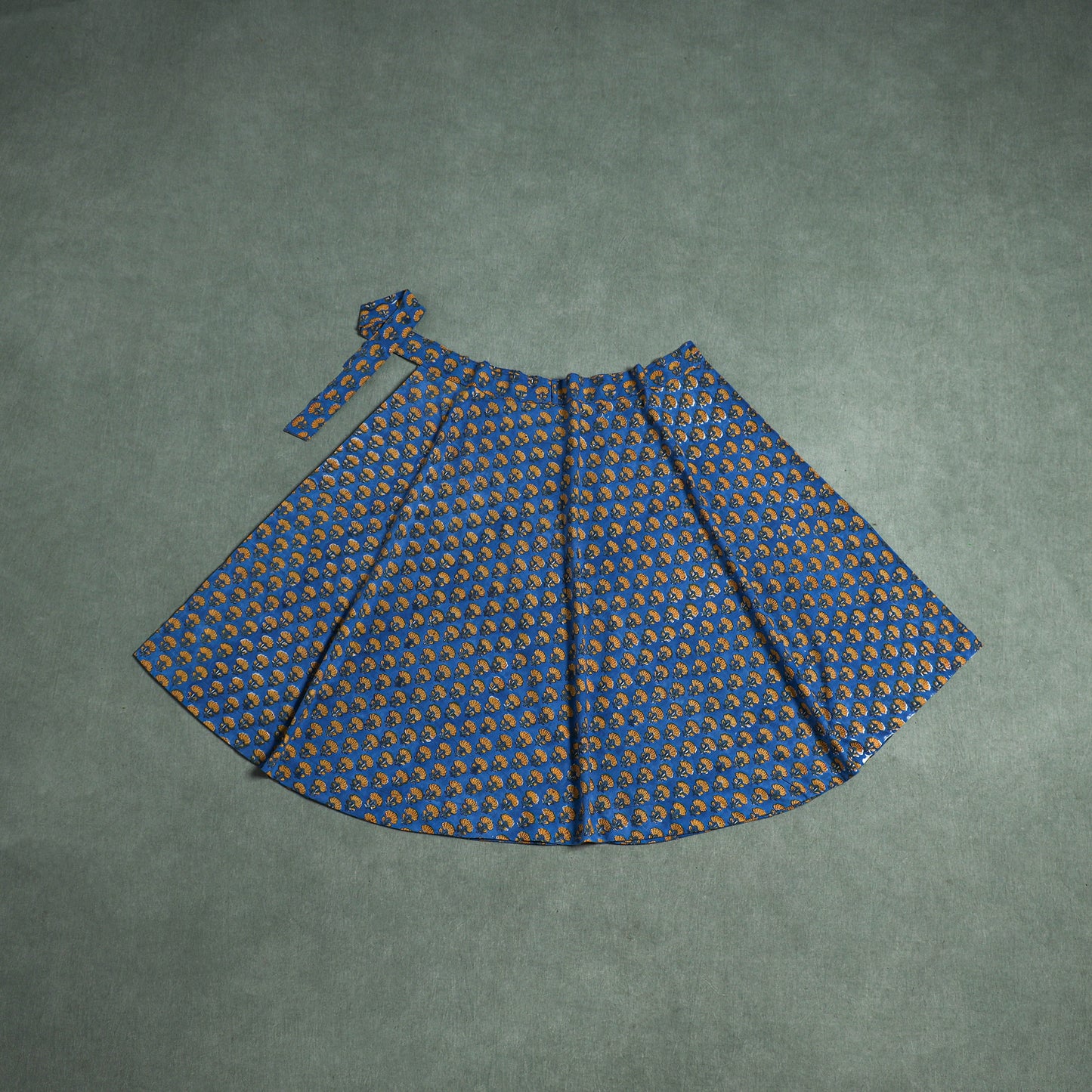 Sanganeri Hand Block Print Cotton Wrap Around Skirt  35