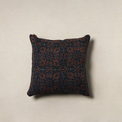 Ajrakh Hand Block Print Cushion Cover (16 x 16 in) 62