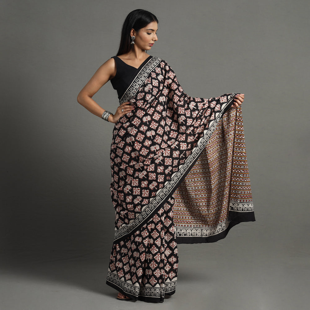 Bagru Saree