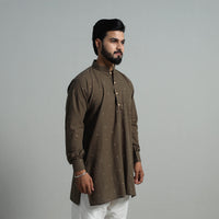 Cotton Short Jacquard Kurta for Men 06