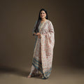 Gota Work Sanganeri Hand Block Print Chanderi Silk Suit Set with Dupatta for Women 08
