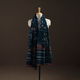 Kutch Bandhani Handwoven Neran Hand Embroidery Merino Wool Shawl 48
