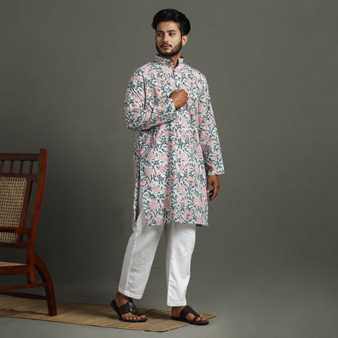 sanganeri men kurta