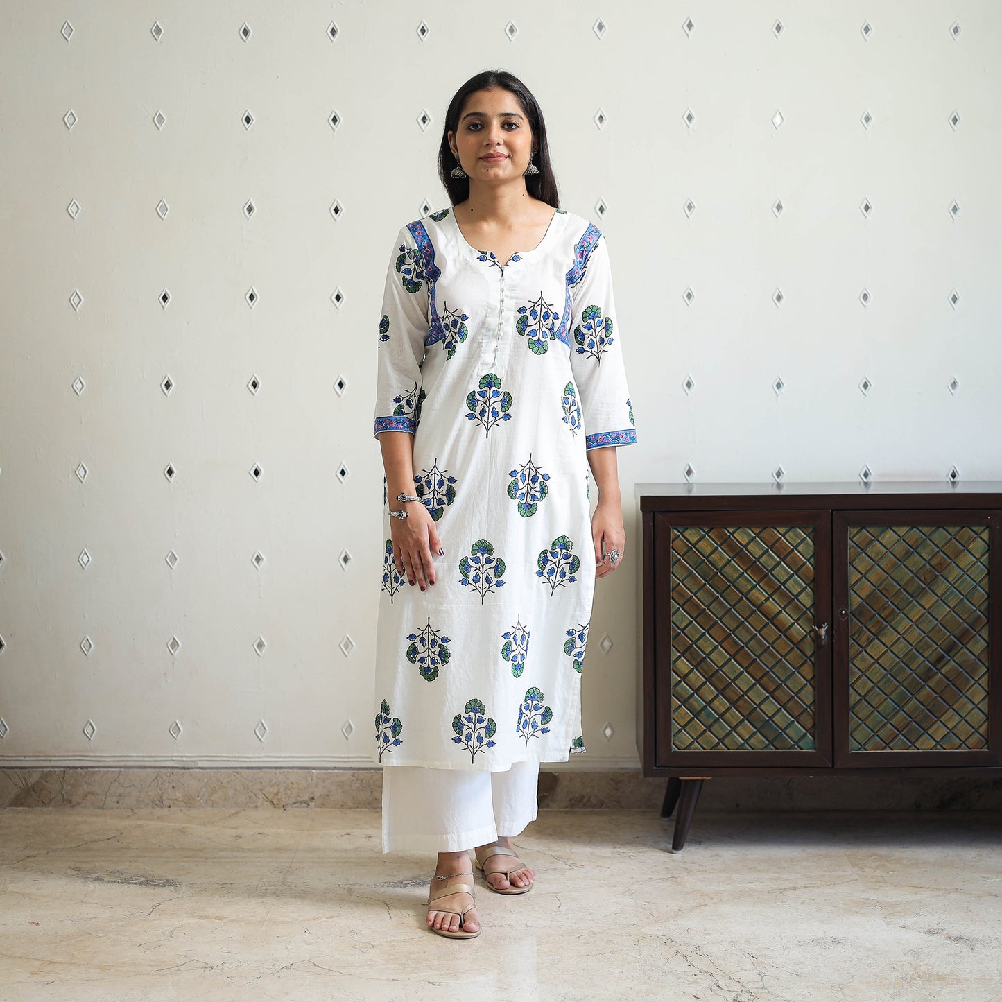 Sanganeri print Kurta