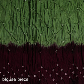 Kutch Tie-Dye Bandhani Cotton Saree with Blouse Piece 20