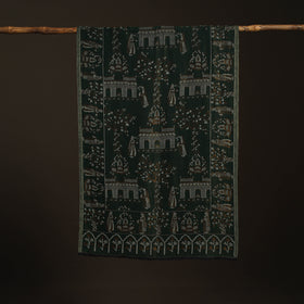 Green - Kani Weave Zari Jaal Fine Wool Stole for Women 36