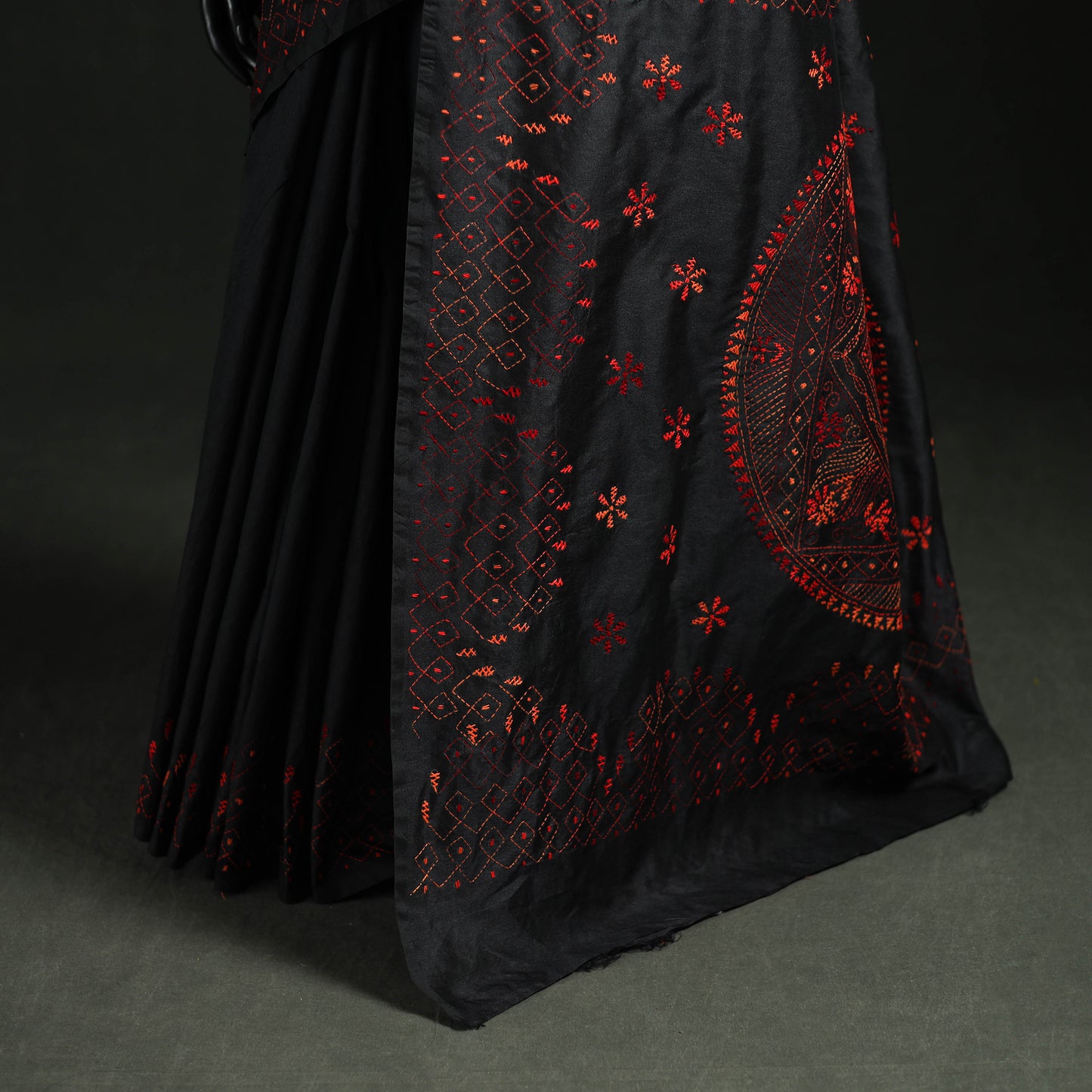 Hand Embroidered Silk Saree 78