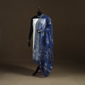 Blue - Akola Hand Block Print Natural Dyed Kota Doria Cotton Dupatta 32
