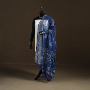 Akola Hand Block Print Natural Dyed Kota Doria Cotton Dupatta 32