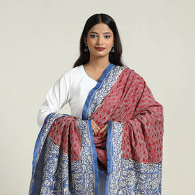 Maroon - handloom tussar silk bengal kantha embroidery