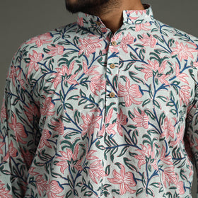 sanganeri men kurta