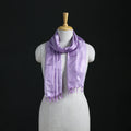 Handwoven Banarasi Pure Silk Stole with Tassels 12