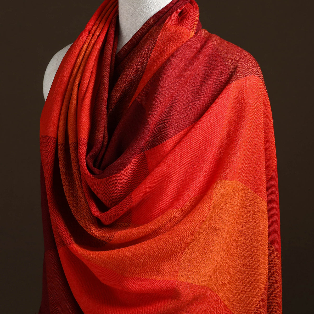 Kumaun Handwoven Pure Merino Wool Shawl 15