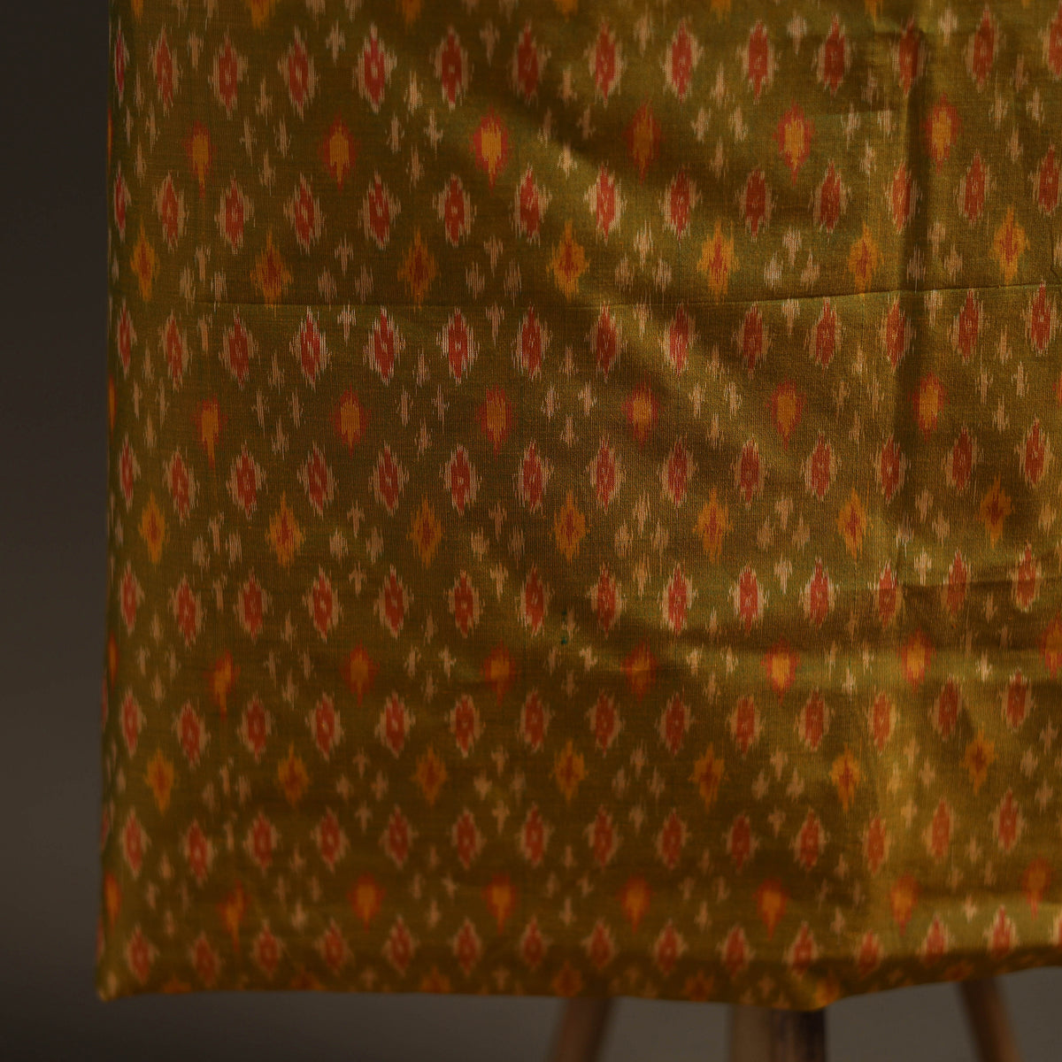 Pochampally Ikat Handloom Sico Unstitched Dress Material: Kurta with Dupatta 22