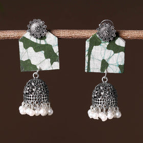 Multicolor - handcrafted fabart gs jhumki earrings 15