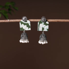 Multicolor - handcrafted fabart gs jhumki earrings 15