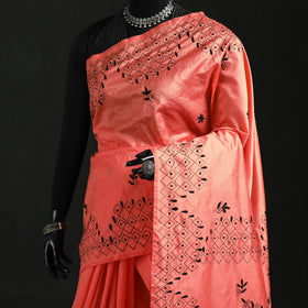 Hand Embroidered Silk Saree 79