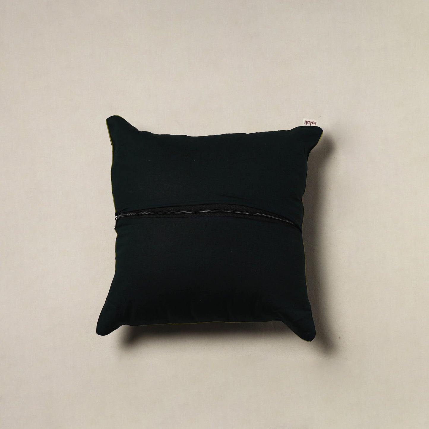 Ajrakh Hand Block Print Cushion Cover (16 x 16 in) 66