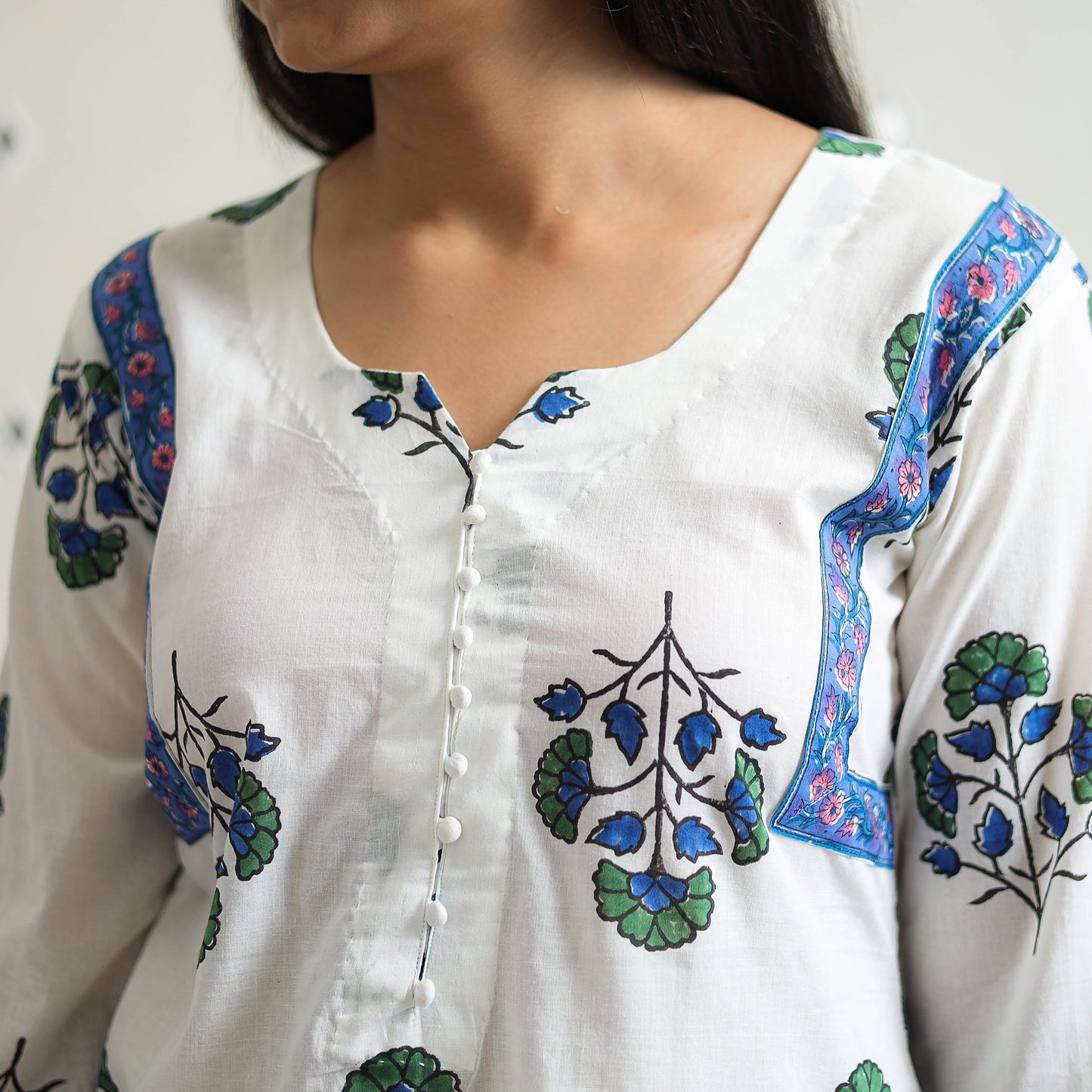 Sanganeri print Kurta