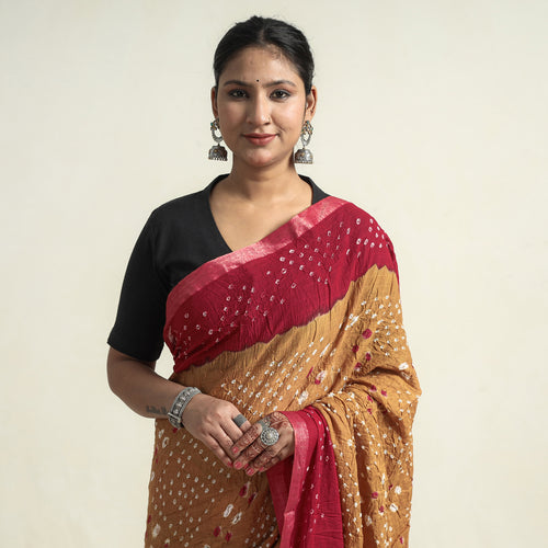 bandhani saree