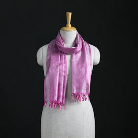 Handwoven Banarasi Pure Silk Stole with Tassels 05