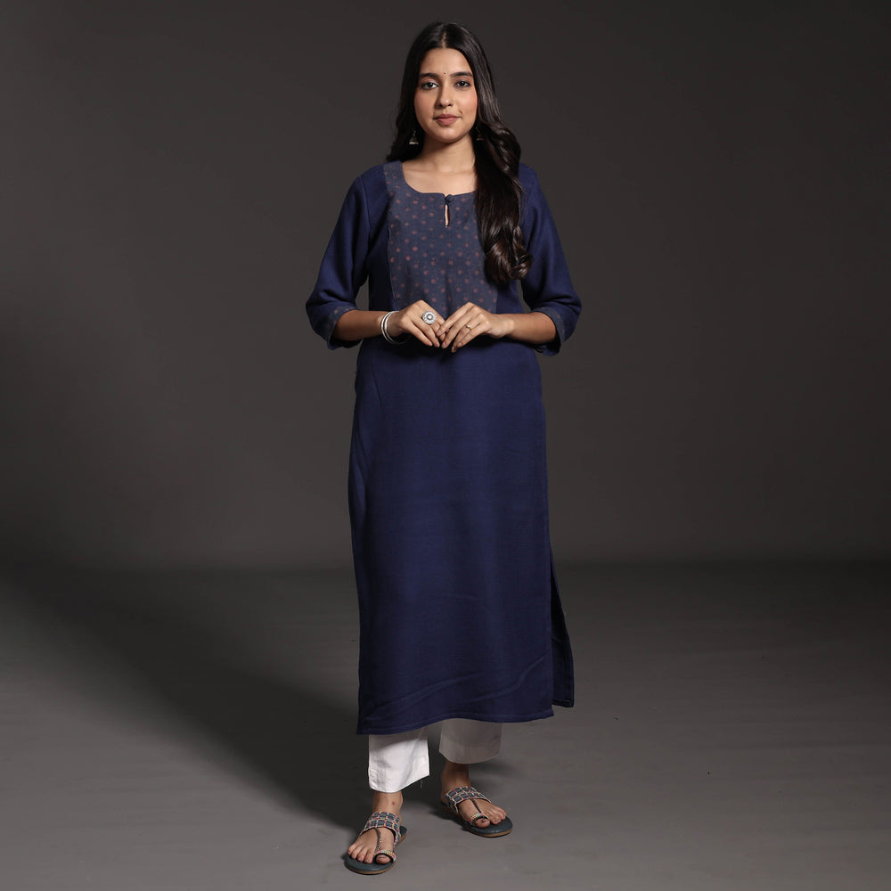 Ajrakh Patchwork kurta