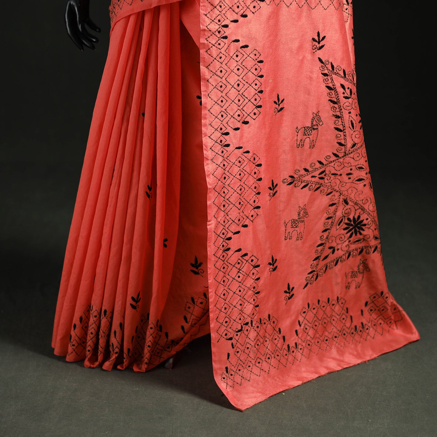 Hand Embroidered Silk Saree 79