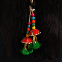 Thread Braided & Bead Work Hair Parandi 09