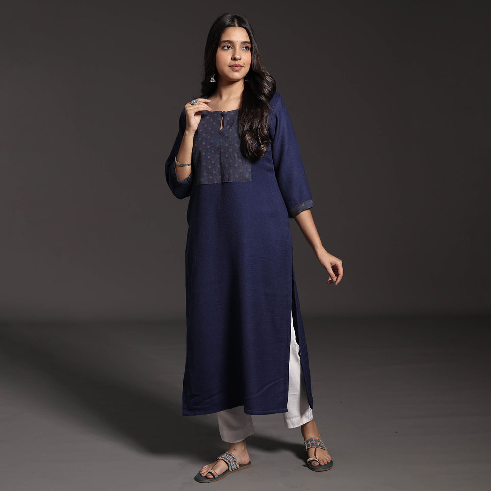 Ajrakh Patchwork kurta