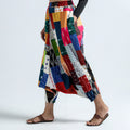 Multicolor - Block Printed Handmade Patchwork Cotton Harem Pant