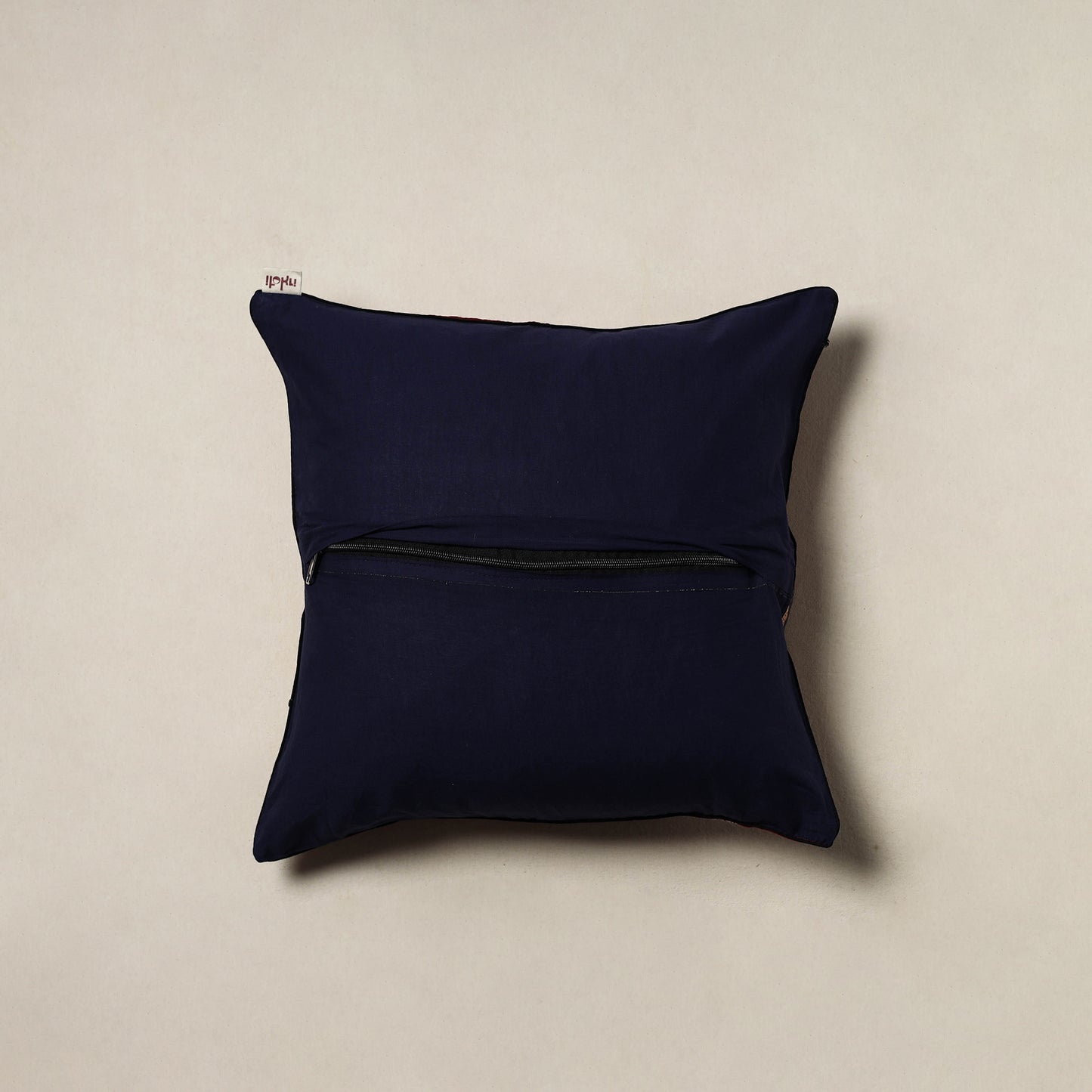 Ajrakh Hand Block Print Cushion Cover (16 x 16 in) 65