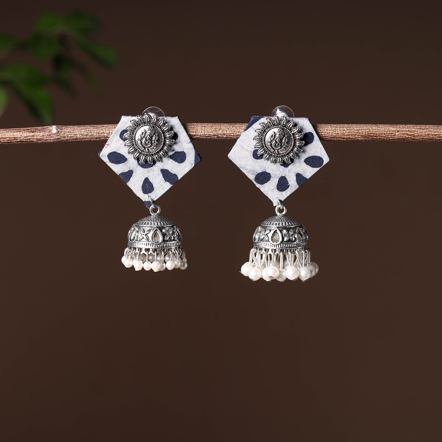 Handcrafted Fabart GS Jhumki Earrings 17