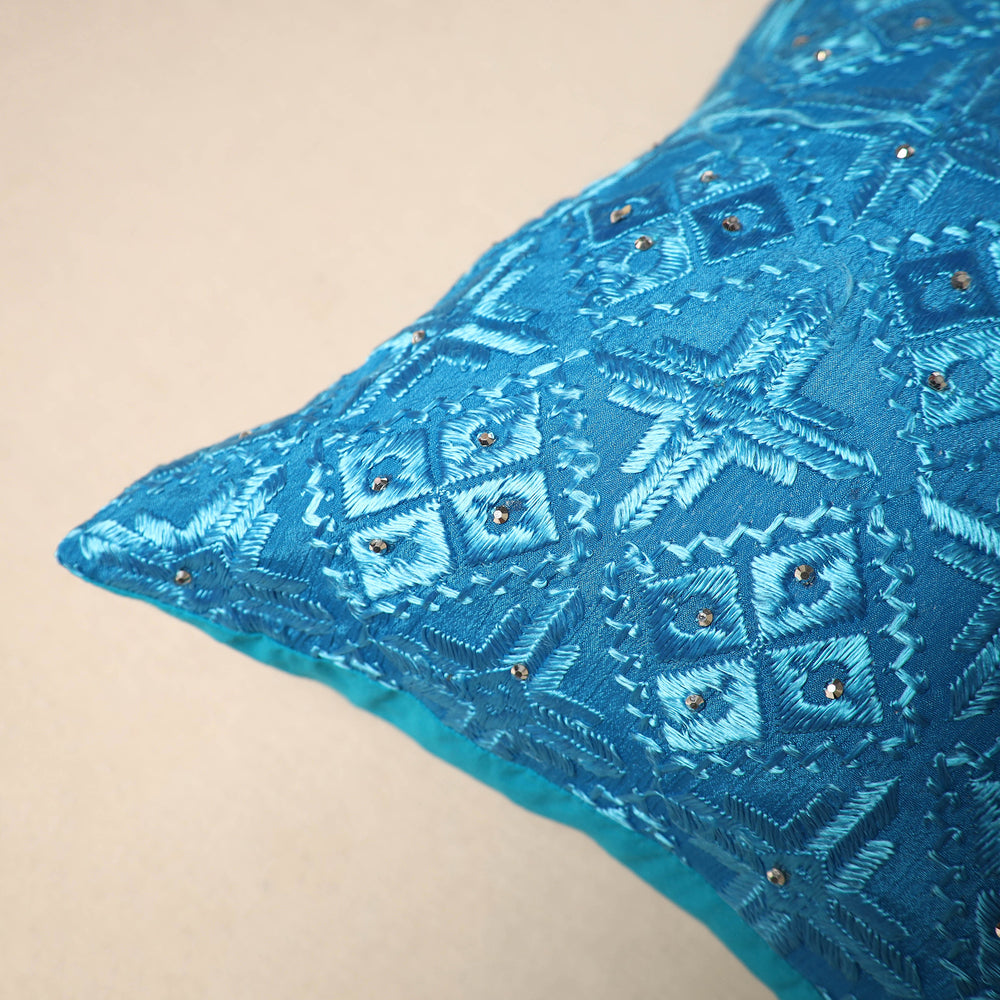 Phulkari Cushion Cover