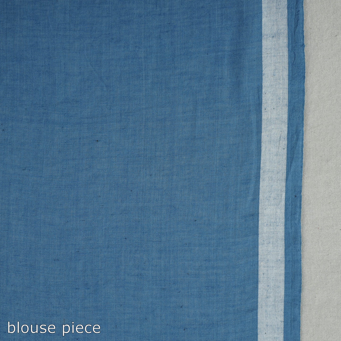 Blue - Handloom Cotton Phulia Jamdani Saree with Tassels 01