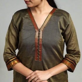 Buy Cotton Green Dharwad Kurta Set with Palazzo & Dupatta