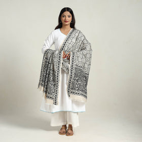 Buy Embroidered Bengal Kantha Work Dupatta Online in India