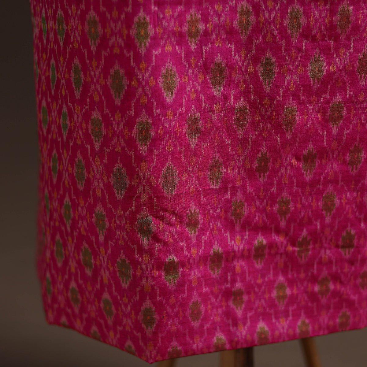 Pochampally Ikat Handloom Sico Unstitched Dress Material: Kurta with Dupatta 23