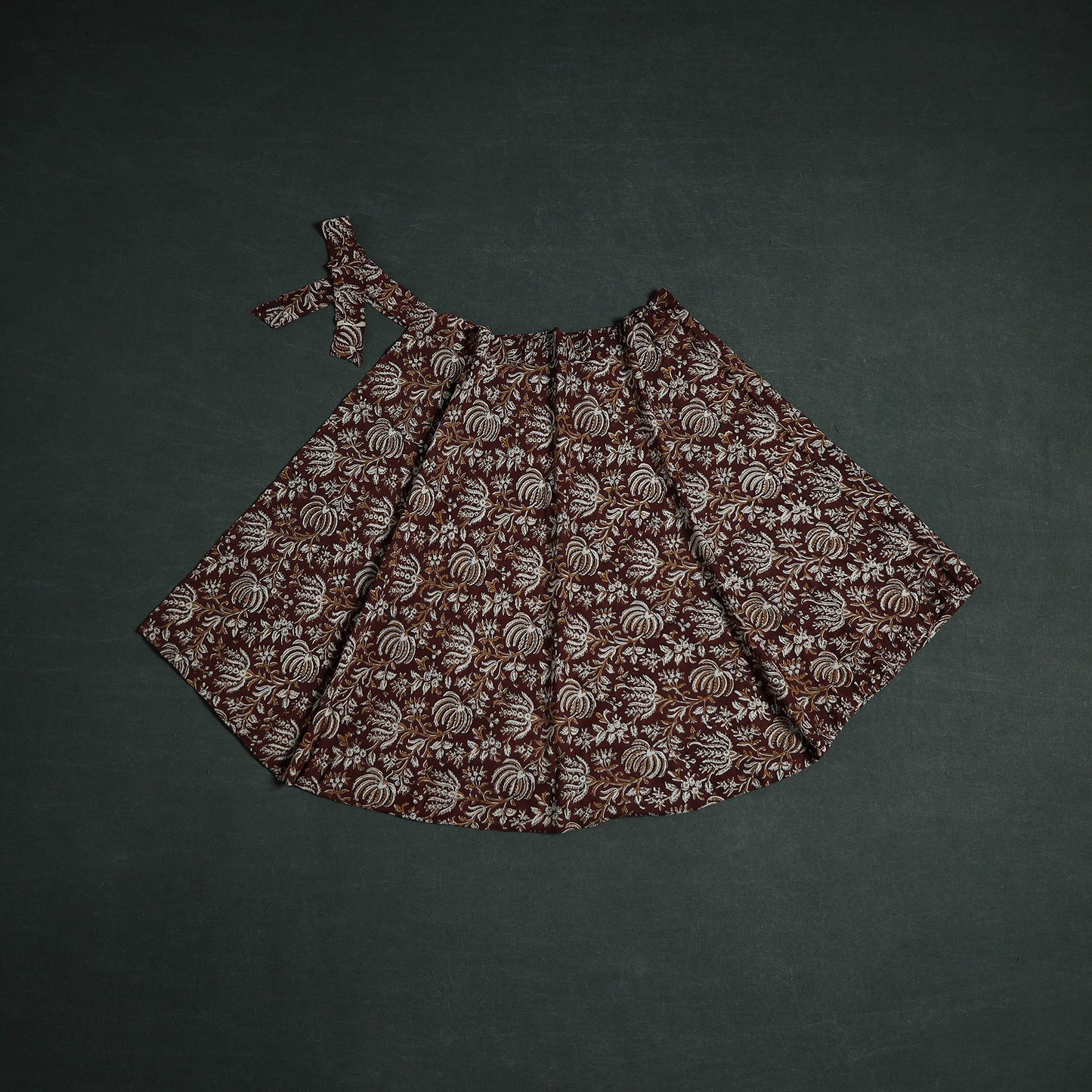 Bagru Hand Block Print Cotton Wrap Around Skirt 33