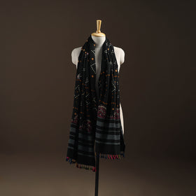 Kutch Bandhani Handwoven Neran Hand Embroidery Merino Wool Shawl 50