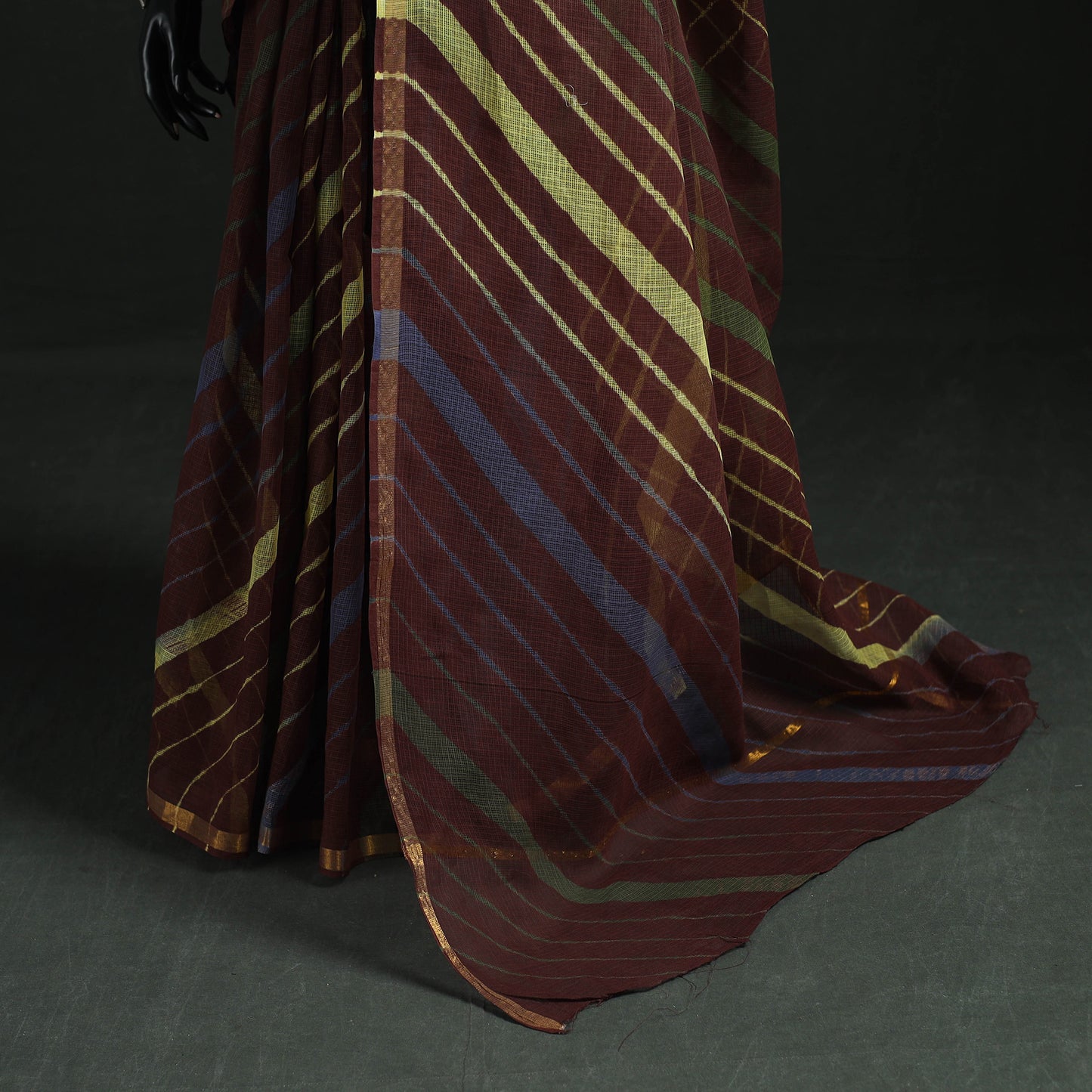 Tie-Dye Kota Doria Cotton Leheriya Saree 14