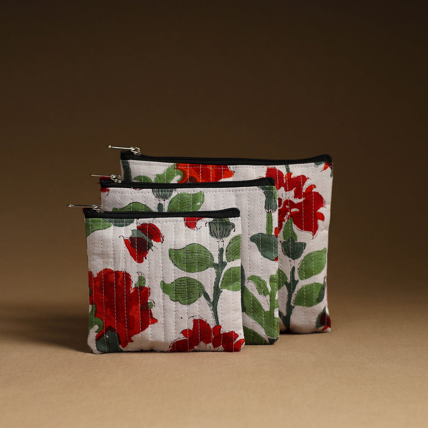 Handmade Cotton Utility Pouch Set 01