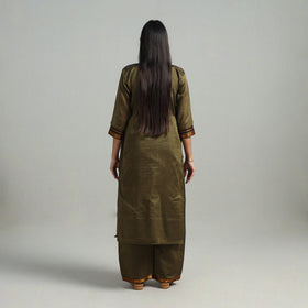 Buy Cotton Green Dharwad Kurta Set with Palazzo & Dupatta
