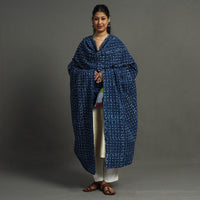 Multicolor - Indigo Reversible Patchwork Cotton Dupatta 28