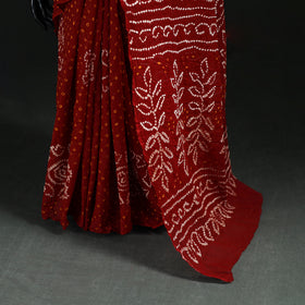 Kutch Bandhani Tie-Dye Cotton Saree 35