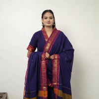 Purple  - Cotton Dharwad Kurta Set with Palazzo & Dupatta 04