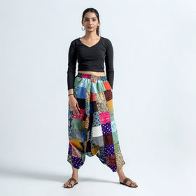 patchwork harem pant