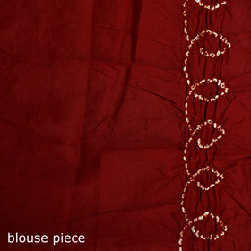 Kutch Bandhani Tie-Dye Cotton Saree 35
