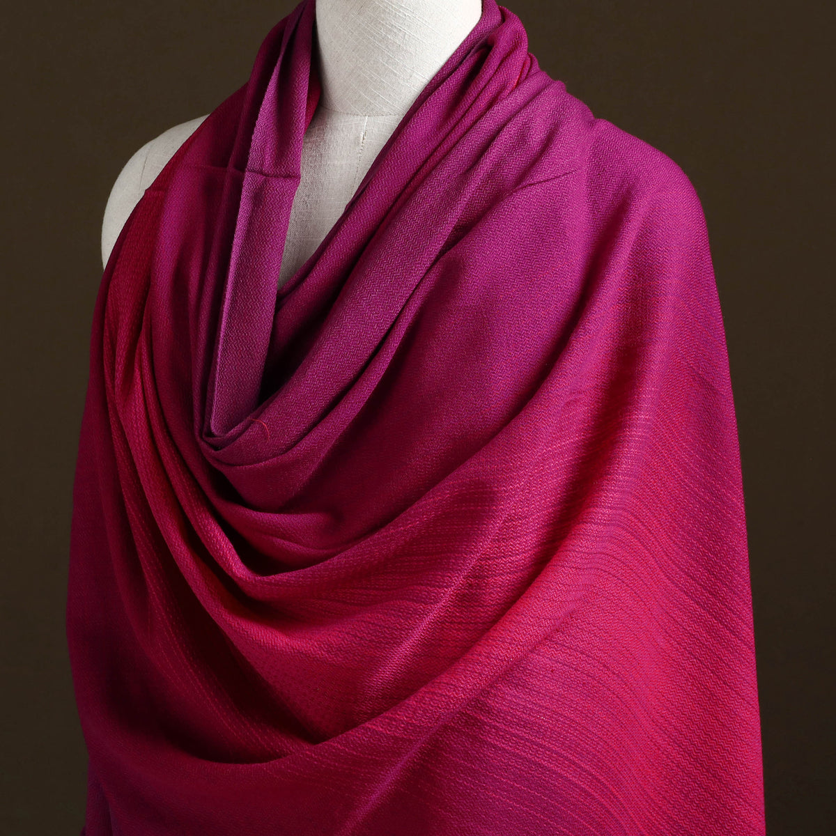 Kumaun Handwoven Pure Merino Wool Shawl 17