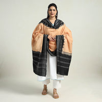 Beige - Sambalpuri Ikat Weave Handloom Cotton Dupatta 15