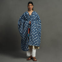 Multicolor - Indigo Reversible Patchwork Cotton Dupatta 29